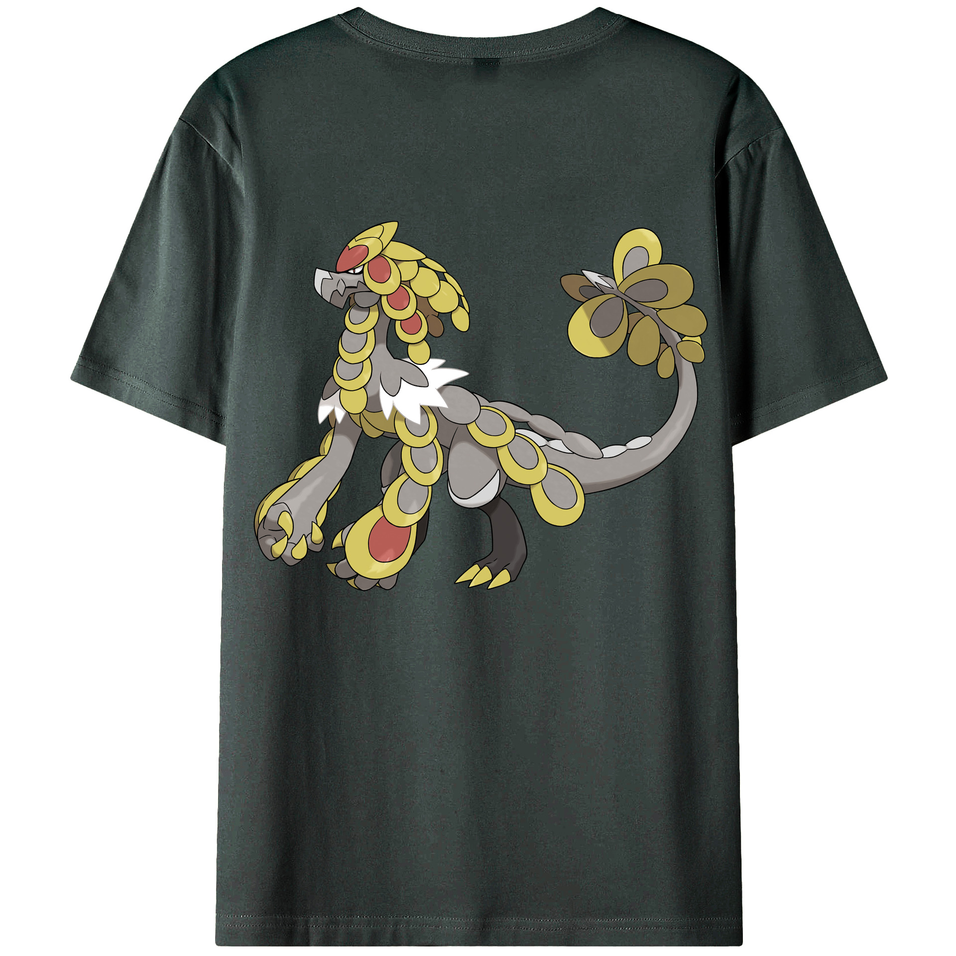（画像用） ポケットモンスター Pokémon 綿100％ メンズ半袖Tシャツ（バックプリント） 通気性